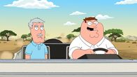 Family Guy – Auf der Jagd nach ihrem verlorenen Geld finden sich Peter (r.) und Carter (l.) plötzlich in Afrika wieder ...