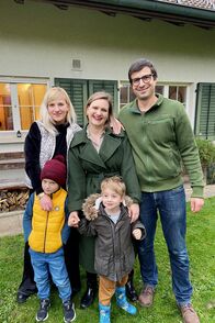 SRF bi de Lüt – Loida Mikhailova, Dominick Mikhailov, 5, Angela Stocker, Leo Stocker, 3, und Roland Stocker