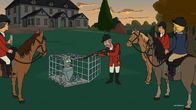 Futurama – Die Fuchsjagd endet für Bender (2.v.l.) anders als geplant ...