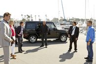 Navy CIS: L.A. – (v.li.) Emily Baldoni (Olivia Brunson), Stephen Wozniak (Tyler Brunson), LL Cool J (Special Agent Sam Hanna), Chris O'Donnell (Special Agent G. Callen).