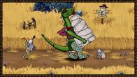 Sir Mouse – Sir Knight, Dragon und Sir Mouse haben den Auftrag des Königs Statue zu transportieren.