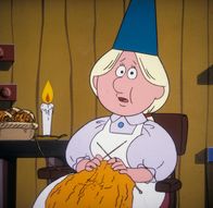 Alice im Wunderland – Die Frau des Wichtelmännchens macht sich große Sorgen um ihren Mann, der total überarbeitet ist.