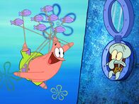 SpongeBob Schwammkopf – v.li.: Patrick, Squidward