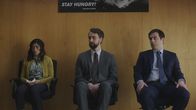 Corporate – L-R: Grace (Aparna Nancherla), Matt (Matt Ingebretson), Jake (Jake Weisman).