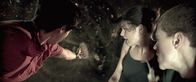 Project: Almanac – v.l.n.r.) Adam (Allen Evangelista), Jessie (Sofia Black D'Elia) und David (Jonny Weston) ...
