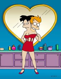 Futurama – Amy (l.); Fry (r.)