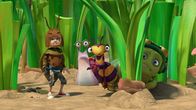 Insectibles – Zaks Verkleidung droht aufzufliegen. Syd, Willow und Chowser haben Angst.