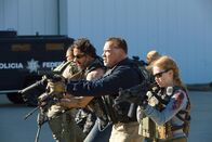Sabotage – L-R: Grinder (Joe Manganiello), John 'Breacher' Wharton (Arnold Schwarzenegger) und Lizzy (Mireille Enos),