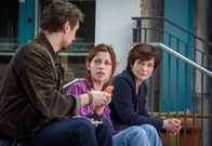 SOKO Linz – L-R: Ben (Daniel Gawlowski), Inga Feta (Marie Hacke), Joe (Katharina Stemberger).