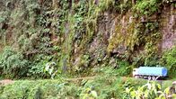 Fahrt ins Risiko – Auf unbefestigten Straßen fährt der LKW durch die faszinierende Landschaft der Yungas-Berge.