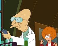Futurama – v.li.: Professor Farnsworth, Fry