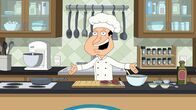 Family Guy – Es stellt sich heraus, dass Quagmires (Bild) Freunde von einem Talent erfahren, das ihnen bisher nicht bekannt war. Quagmire kann unglaublich gut kochen. So gut, dass sie ihm vorschlagen, sich bei einer freigewordenen Stelle als Fernsehkoch zu bewerben. Er bekommt die Stelle - jedoch nur mit Peter als lustigen Sidekick ...