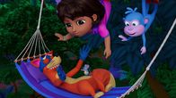 Dora – v.li.: Swiper, Dora, Pérez, Boots