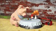 Mascha und der Bär – Mascha schaut, was ihre Freunde im Wald und auf dem Hof alles so essen. Ob das besser schmeckt?
