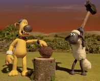 Shaun das Schaf – Ist Shaun schon ein guter Nussknacker? Bitzer kommen Zweifel.