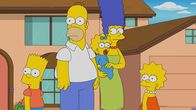 Die Simpsons – (v.l.n.r.) Bart; Homer; Maggie; Marge; Lisa
