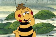 Biene Maja – Im Spiel mit den Marienkäferkindern ist Willi wieder ein Prinz mit einem roten Stern.