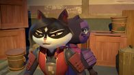 Samurai Rabbit: Die Usagi-Chroniken – Chizu (links) bereitet sich mit einer Ninja-Kämpferin (rechts) auf einen letzten Kampf gegen Lady Fuwa vor.
