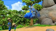 Super Wings – Jerome landet im Sicherheitsnetz.