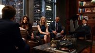 Bull – L-R: Dr. Jason Bull (Michael Weatherly) ,Danny James (Jaime Lee Kirchner) , Marissa Morgan(Geneva Carr) ,Chunk Palmer (Chris Jackson) , Benny Colón (Freddy Rodriguez)
