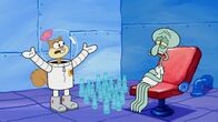 SpongeBob Schwammkopf – L-R: Sandy, Squidward