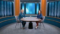 Caren Miosga – Caren Miosga und Anna-Lena Baerbock (Bündnis 90/Die Grünen).