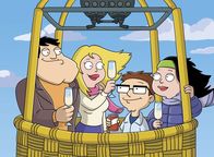 American Dad! – L-R: Stan, Francine, Steve, Hayley