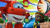 Super Wings – Jett hat Shanna eine neue Gitarre gebracht.