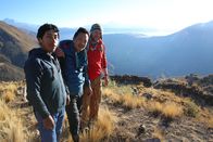 Spuren verlorener Städte mit Albert Lin – Cusco, Peru - Adan Choqque Arce, Albert Lin und Thomas Hardy in Peru.