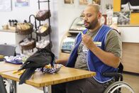 Superstore – -- "Guns, Pills, and Birds" Episode 204 -- Pictured: (l-r) Colton Dunn as Garrett -- (Photo by: Greg Gayne/NBC)