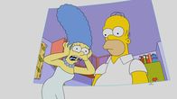 Die Simpsons – Marge (l.); Homer (r.)