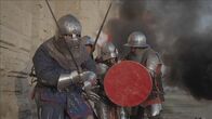 Mythos Belagerung – Sturm auf das Burgtor – Mit Rammböcken lassen die osmanischen Angreifer die alten Mauern der Festung Konstantinopel erzittern.