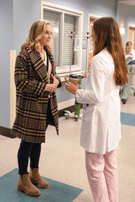 Station 19 – Danielle Savre (Maya Bishop), Stefania Spampinato (Dr. Carina DeLuca).