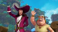 Peter Pan - Neue Abenteuer – Captain Hook und Smee grüßen einen Neuankömmling.