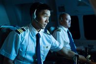 Mayday - Alarm im Cockpit – REENACTMENT - First Officer Hamid (played by Adriano Sobretodo Jr.) and Captain Shah ( played by Von Flores) at work in the cockpit of Malaysia Airlines Flight 370 on the night of its mysterious disappearance. The Boeing 777 vanished during a night flight from Kuala Lumpur to Beijing on March 8, 2014.   (photo credit: Cineflix/Darren Goldstein)