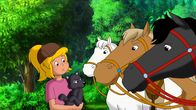Bibi und Tina – Bibi staunt. Wieso scheuen die Pferde vor Grauohr? Er ist doch nur ein kleines Hündchen, oder?