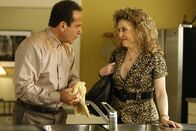 Monk – Sharona (Bitty Schram) taucht überraschend bei Monk (Tony Shalhoub), ihrem ehemaligen Arbeitgeber auf.
