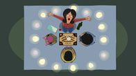 Bob's Burgers – Wollen mit dem Geist in ihrem Keller kommunizieren: (im Uhrzeigersinn) Linda, Tina, Gene und Louise ...