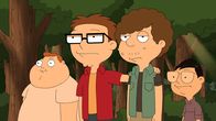 American Dad! – (v.l.n.r.) Barry; Steve; Snot; Toshi