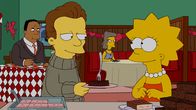 Die Simpsons – Lisa (r.) lernt einen jungen Autor namens Nick (l.) kennen, der ihrer Meinung nach sehr "hemingwayisch" ist und verliebt sich Hals über Kopf in ihn. Doch wie steht er zu Lisa?; Lisa (r.) lernt einen jungen Autor namens Nick (l.) kennen, der ihrer Meinung nach sehr "hemingwayisch" ist und verliebt sich Hals über Kopf in ihn. Doch wie steht er zu Lisa?