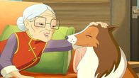 Lassie – Dank Hündin Lassie hat Mrs. Lee noch rechtzeitig das Gegengift bekommen.