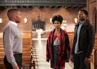 God Friended Me – Gaius Charles (Rev. Carter), Javicia Leslie (Ali Finer), Brandon Micheal Hall (Miles Finer).