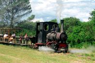 Eisenbahn-Romantik – Vor über 100 Jahren in Südamerika gelandet: die Feldbahnlok von Orenstein&Koppel.