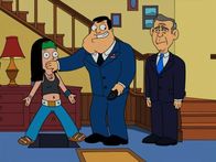 American Dad! – L-R: Hayley, Stan, George W. Bush