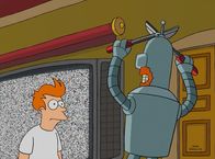 Futurama – Fry (l.); Bender (r.)