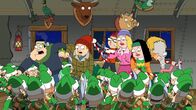 American Dad! – L-R: Stan, Jeff, Steve, Francine, Hayley, Roger