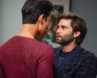 Grey's Anatomy – Alex Landi (Dr. Nico Kim), Jake Borelli (Dr. Levi Schmitt).