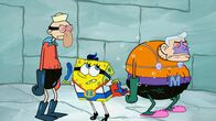 SpongeBob Schwammkopf – L-R: Barnacle Boy, SpongeBob, Mermaid Man