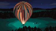 Ballonflucht aus der DDR – Eine Ballonhülle, gefertigt aus rund 800 Quadratmeter Stoff. Die mühsame Arbeit hat Erfolg: der Fluchtballon funktioniert.