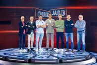 Quizjagd – v.li.: Toni Innauer, Andreas Goldberger, Thomas Morgenstern, Florian Lettner, Severin Freund, Gerd Siegmund und Manfred Deckert